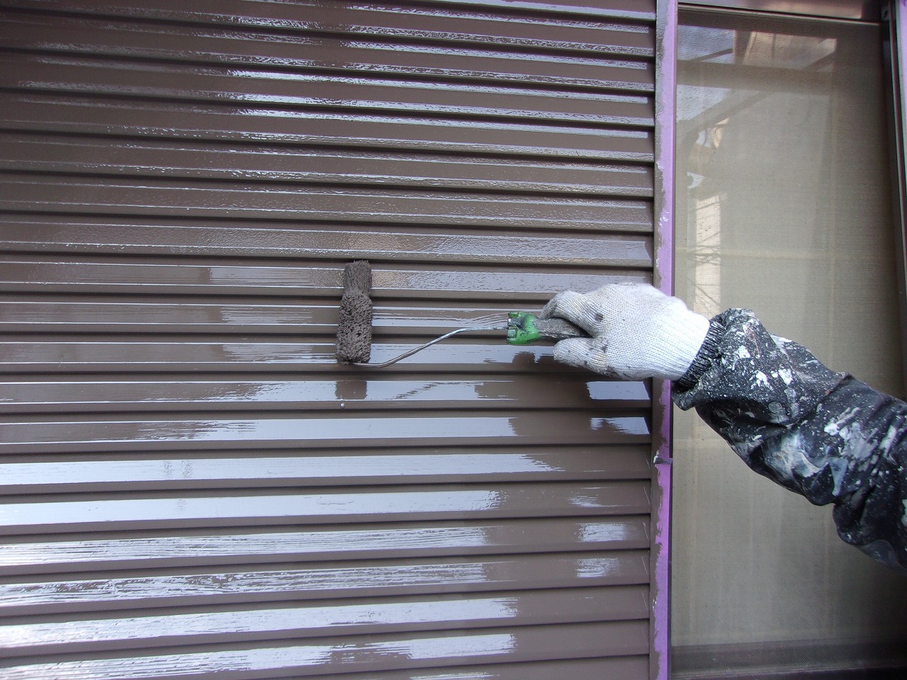 シャッター　塗装